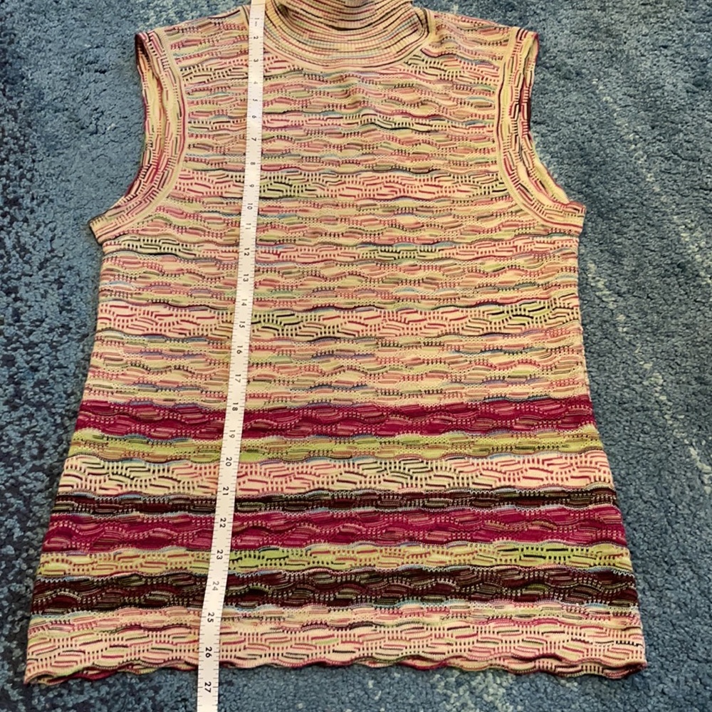 Missoni Turtleneck Sleeveless Sweater View 3